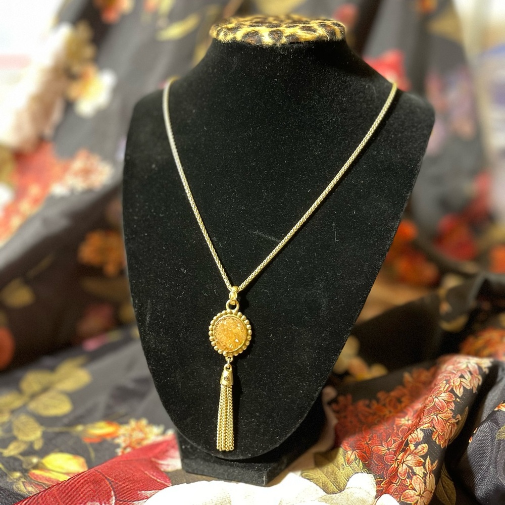 NWT Lucky Brand Tassel Pendant Necklace Long